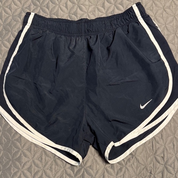 Nike Pants - Nike Women's Dark Blue and White Sports Shorts